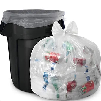 Clear Trash Bags | Buy Trash Bags | Janitorial Outlet