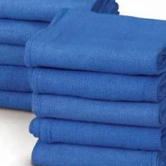 Window Cleaning Towels | Blue Window Towels | Janitorial Outlet